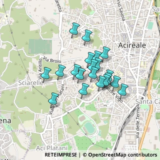 Mappa Via Antonio Pacinotti, 95024 Acireale CT, Italia (0.3665)