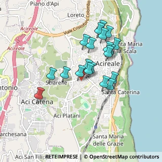 Mappa Via Antonio Pacinotti, 95024 Acireale CT, Italia (0.8825)