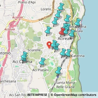 Mappa Via Antonio Pacinotti, 95024 Acireale CT, Italia (1.10158)