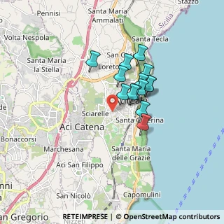 Mappa Via Antonio Pacinotti, 95024 Acireale CT, Italia (1.36714)