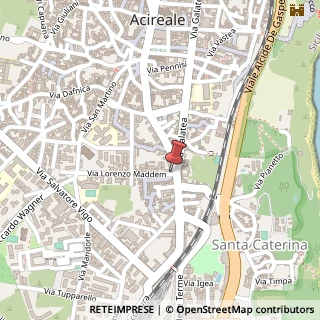 Mappa Via Lorenzo Maddem, 2, 95024 Acireale, Catania (Sicilia)