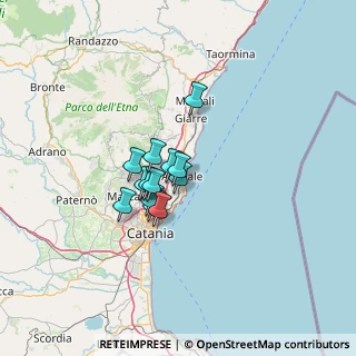 Mappa Via Turchia, 95024 Acireale CT, Italia (9.10077)
