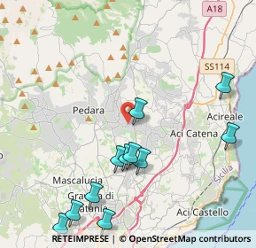 Mappa Via Pietro Mascagni, 95029 Viagrande CT, Italia (5.40455)