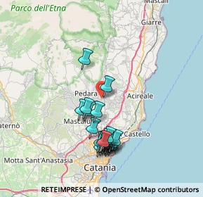 Mappa Via Pietro Mascagni, 95029 Viagrande CT, Italia (7.9295)