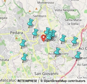 Mappa Via Pietro Mascagni, 95029 Viagrande CT, Italia (1.77583)
