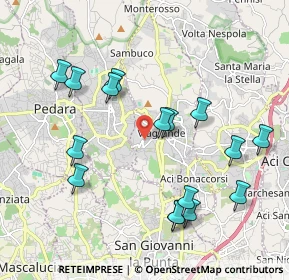 Mappa Via Pietro Mascagni, 95029 Viagrande CT, Italia (2.34625)