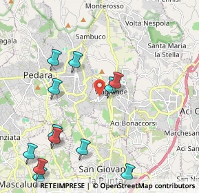 Mappa Via Pietro Mascagni, 95029 Viagrande CT, Italia (2.84333)