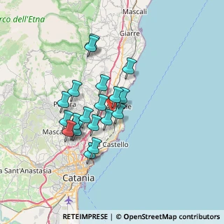 Mappa Via Monsignore Angelo Calabretta, 95024 Acireale CT, Italia (6.5595)
