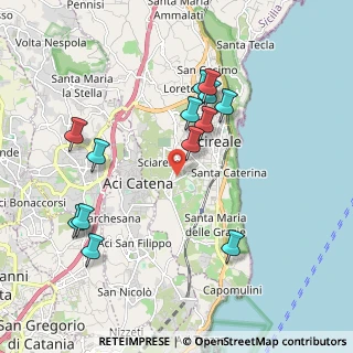 Mappa Via Monsignore Angelo Calabretta, 95024 Acireale CT, Italia (2.23077)