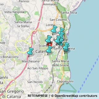 Mappa Via Monsignore Angelo Calabretta, 95024 Acireale CT, Italia (1.11)