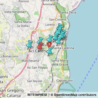 Mappa Via Monsignore Angelo Calabretta, 95024 Acireale CT, Italia (1.25077)