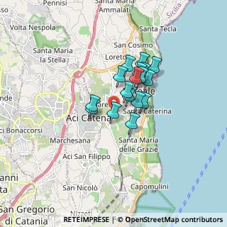 Mappa Via Monsignore Angelo Calabretta, 95024 Acireale CT, Italia (1.25647)