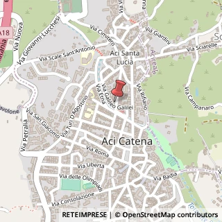 Mappa Via Francesco Guglielmino, 8, 95022 Aci Catena, Catania (Sicilia)