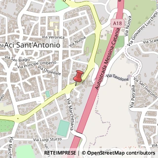 Mappa Via Gaetano Bonafede, 24, 95025 Aci Sant'Antonio, Catania (Sicilia)