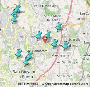Mappa Via Donatello, 95025 Aci Sant'Antonio CT, Italia (2.33818)