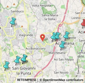 Mappa Via Donatello, 95025 Aci Sant'Antonio CT, Italia (3.07545)