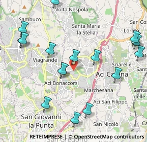 Mappa Via Donatello, 95025 Aci Sant'Antonio CT, Italia (2.685)