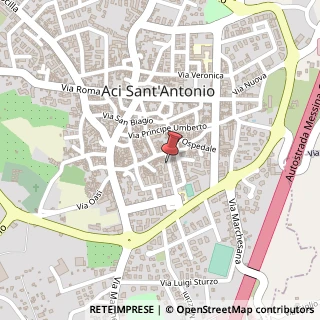 Mappa Via G. Gentile, 10, 95025 Aci Sant'Antonio, Catania (Sicilia)