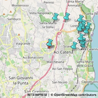 Mappa Via Umberto, 95025 Aci Sant'Antonio CT, Italia (3.07143)