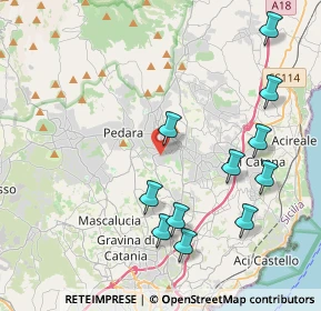 Mappa Via Pietro Maroncelli, 95039 Trecastagni CT, Italia (5.01909)