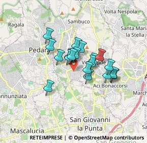 Mappa Via Pietro Maroncelli, 95039 Trecastagni CT, Italia (1.33579)