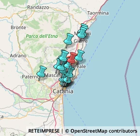 Mappa Via Ospedale, 95025 Aci Sant'Antonio CT, Italia (8.8515)