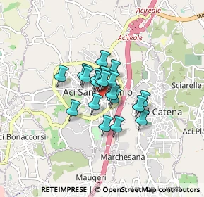 Mappa Via Ospedale, 95025 Aci Sant'Antonio CT, Italia (0.519)
