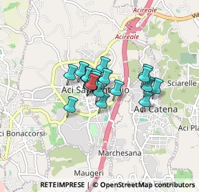 Mappa Via Ospedale, 95025 Aci Sant'Antonio CT, Italia (0.528)
