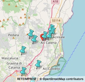 Mappa Via Ospedale, 95025 Aci Sant'Antonio CT, Italia (4.44091)