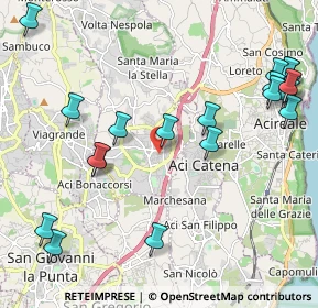 Mappa Via Ospedale, 95025 Aci Sant'Antonio CT, Italia (2.9335)