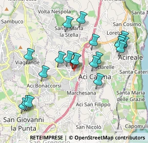 Mappa Via Ospedale, 95025 Aci Sant'Antonio CT, Italia (2.1605)