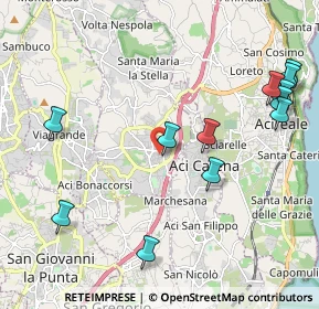 Mappa Via Ospedale, 95025 Aci Sant'Antonio CT, Italia (2.79167)