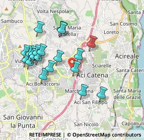 Mappa Via Ospedale, 95025 Aci Sant'Antonio CT, Italia (2.083)