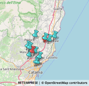 Mappa Via Ospedale, 95025 Aci Sant'Antonio CT, Italia (6.27167)