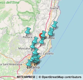 Mappa Via Ospedale, 95025 Aci Sant'Antonio CT, Italia (7.43125)