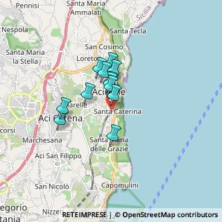 Mappa Via Libertà, 95024 Acireale CT, Italia (1.29583)