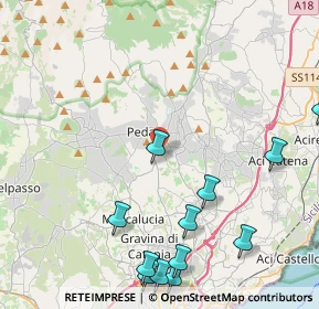 Mappa Via Giuseppe Verdi, 95030 Pedara CT, Italia (6.17417)