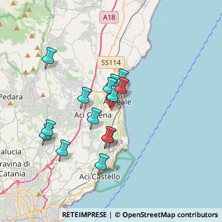 Mappa Via Arnaldo Cantani, 95024 Acireale CT, Italia (3.52571)