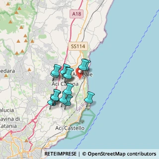 Mappa Via Salvatore Vigo, 95024 Acireale CT, Italia (3.03875)