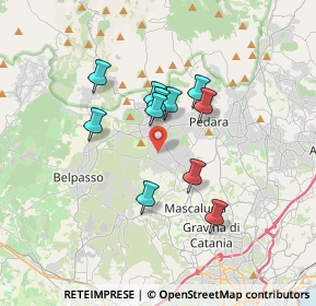 Mappa Via delle Ginestre, 95030 Mascalucia CT, Italia (3.03636)
