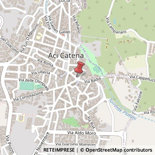 Mappa Via Matrice, 36, 95022 Aci Catena, Catania (Sicilia)