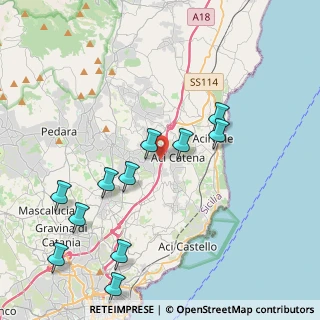 Mappa Via Ugo Foscolo, 95024 Aci Sant'Antonio CT, Italia (5.09727)
