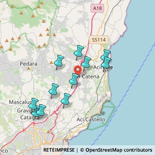 Mappa Via Ugo Foscolo, 95024 Aci Sant'Antonio CT, Italia (4.11273)