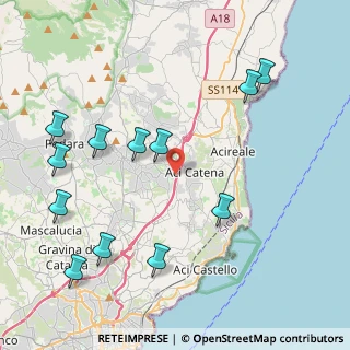 Mappa Via Ugo Foscolo, 95024 Aci Sant'Antonio CT, Italia (5.515)