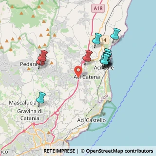 Mappa Via Ugo Foscolo, 95024 Aci Sant'Antonio CT, Italia (3.97231)
