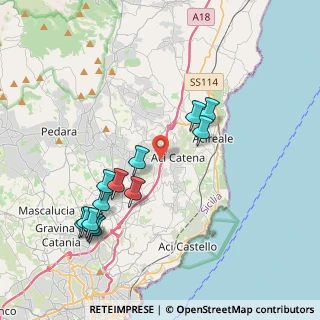 Mappa Via Ugo Foscolo, 95024 Aci Sant'Antonio CT, Italia (4.63154)