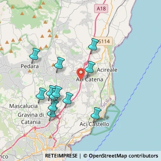 Mappa Via Ugo Foscolo, 95024 Aci Sant'Antonio CT, Italia (4.4475)