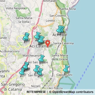 Mappa Via Re Don Giuseppe, 95024 Acireale CT, Italia (2.37375)
