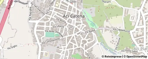 Mappa Aci Catena