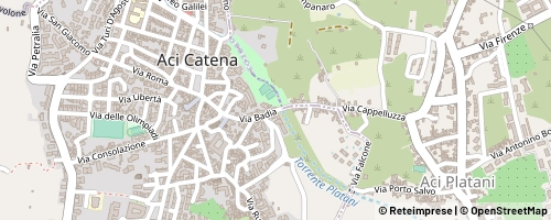 Mappa Aci Catena